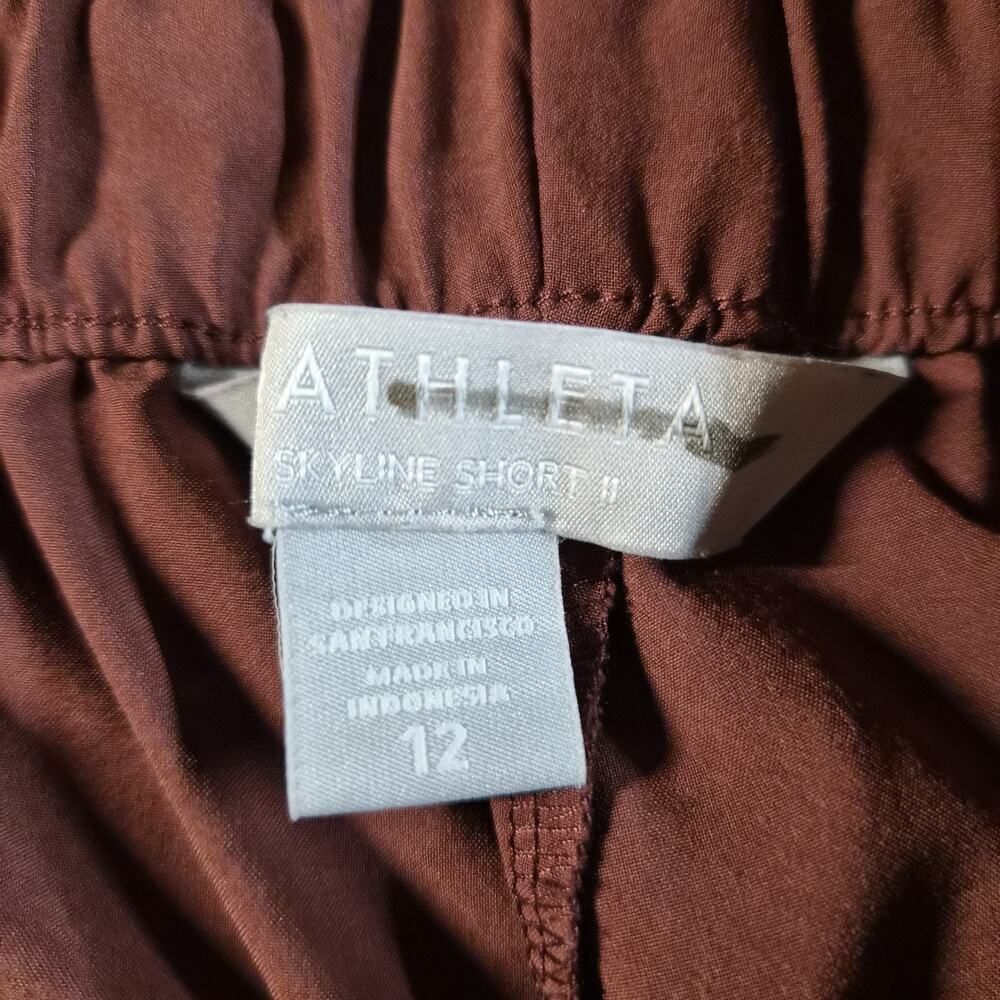 Athleta Skyline Short II Brown Rust Women's Size 12 High Waist - Picture 4 of 9
